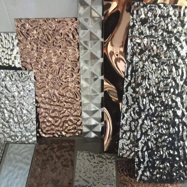 Water Ripple Finish Stainless Steel Sheet for Wall Cladding